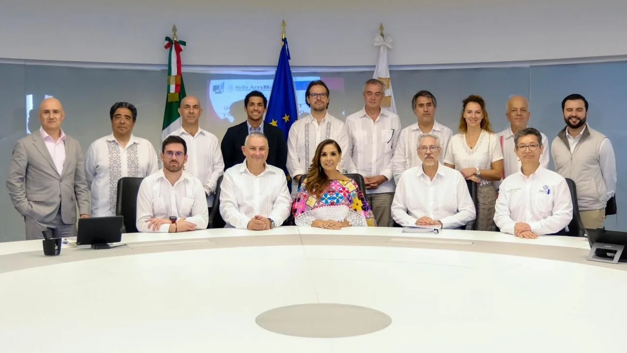 Mara Lezama impulsa, junto con la Unión Europea, cooperación para transformar el sargazo en desarrollo sostenible