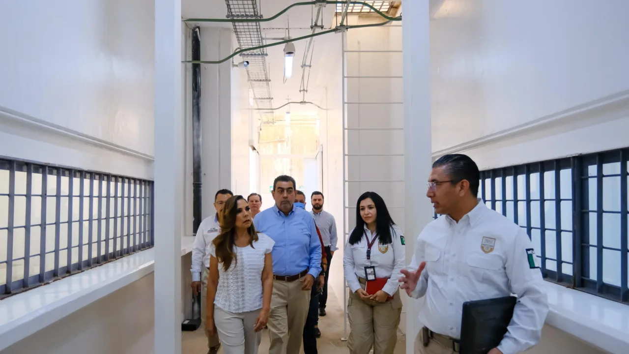 Mara Lezama y Sergio Salomón supervisan Estación Migratoria para garantizar trato digno y agilizar accesos