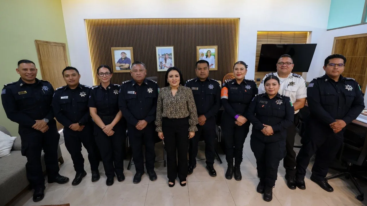 Evalúa Blanca Merari estrategia de seguridad en Puerto Morelos