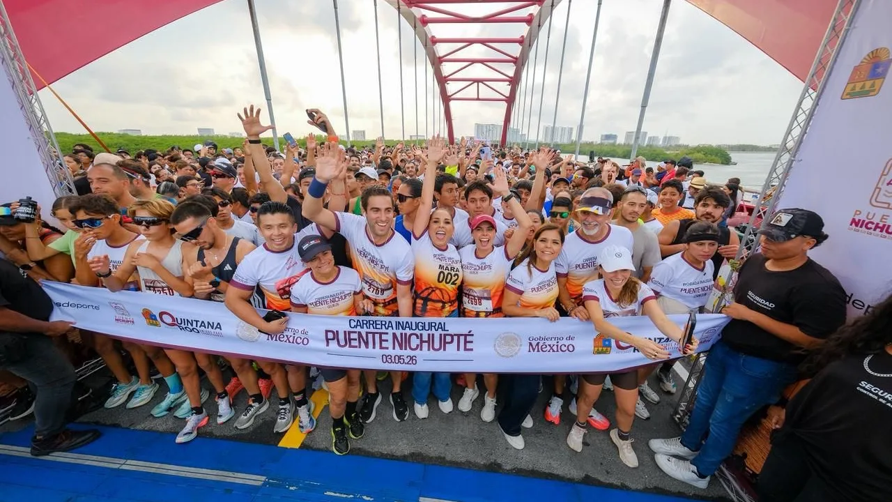 Más de 3 mil competidores y cerca de 10 mil asistentes en la carrera Puente Nichupté