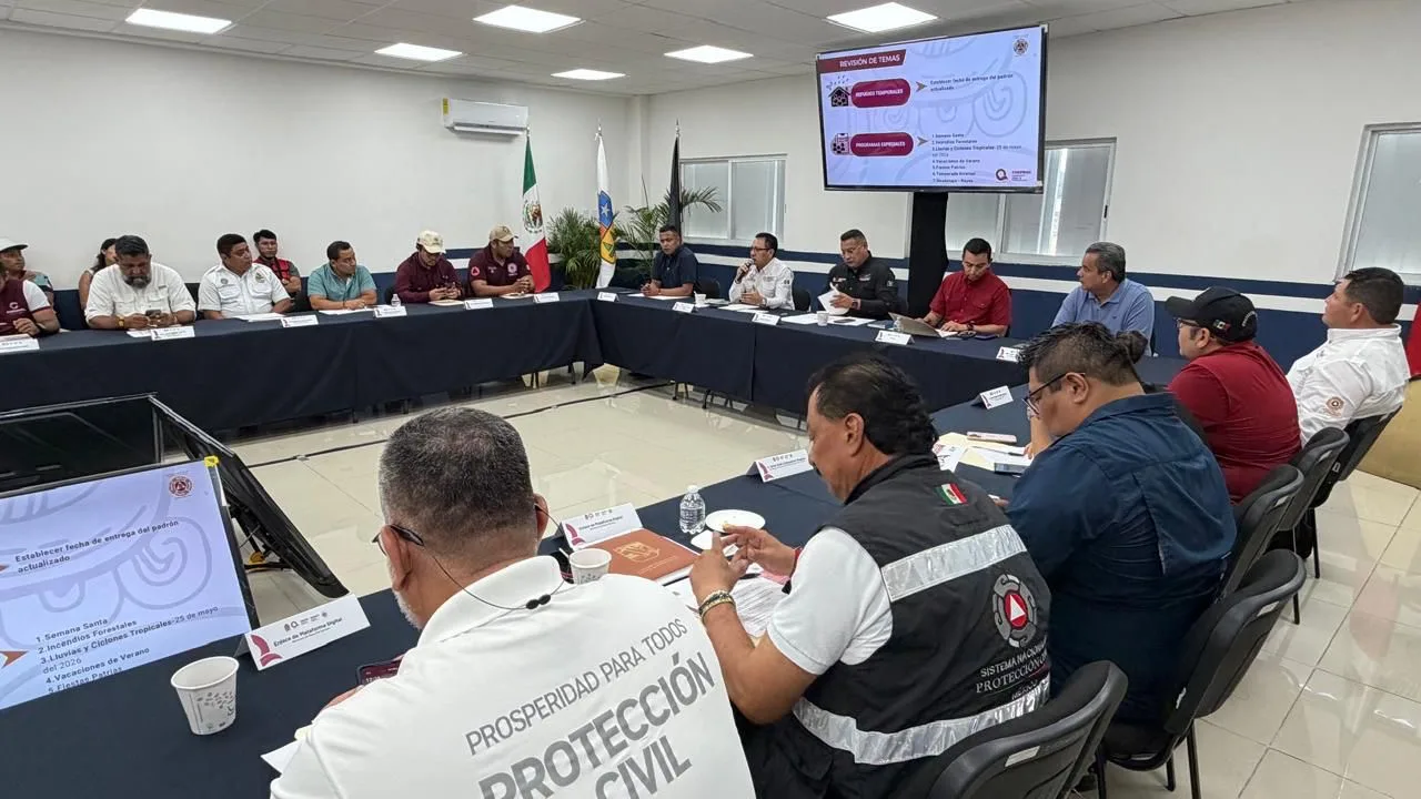 Se reúne COEPROC con las once direcciones municipales de Protección Civil ante la Temporada de Lluvias y Ciclones Tropicales 2026