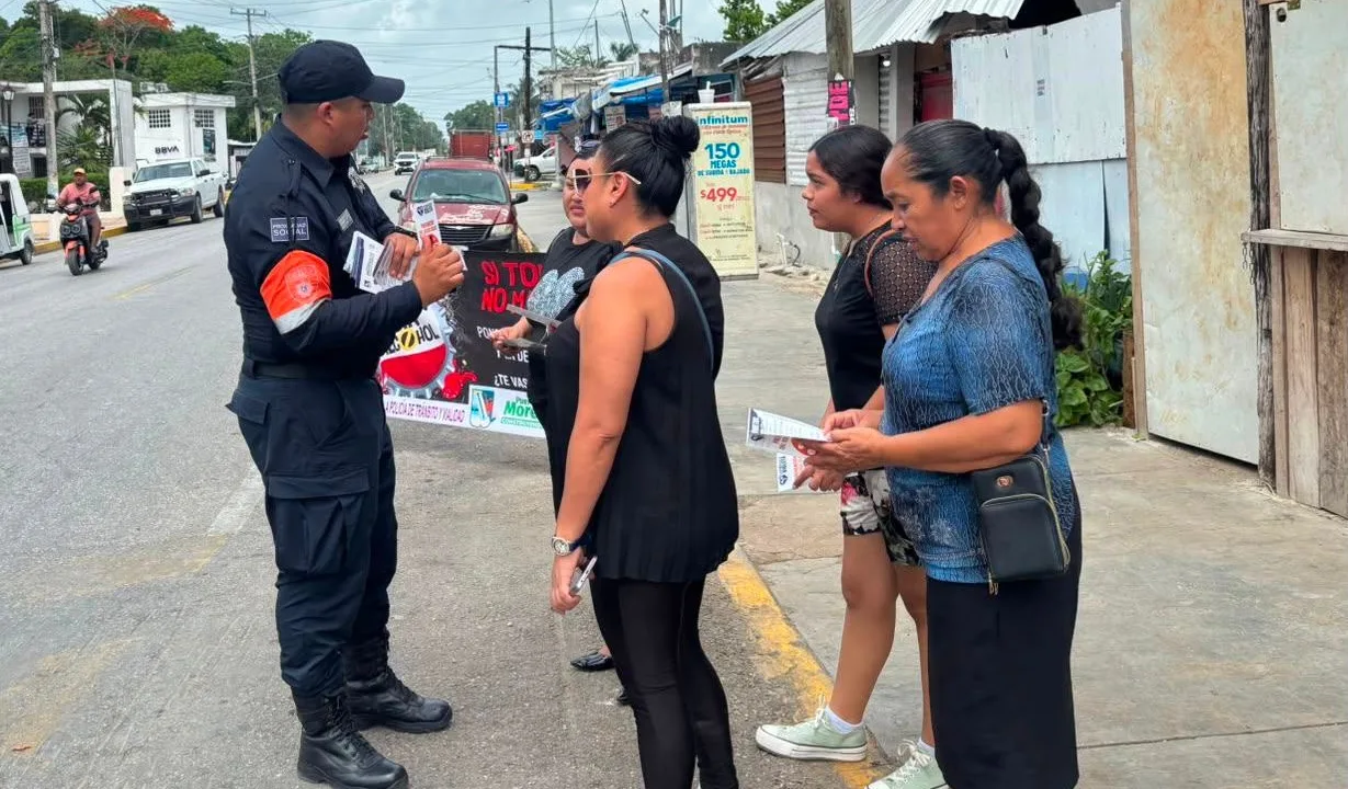 Fortalecen acciones de seguridad y prevención en Puerto Morelos