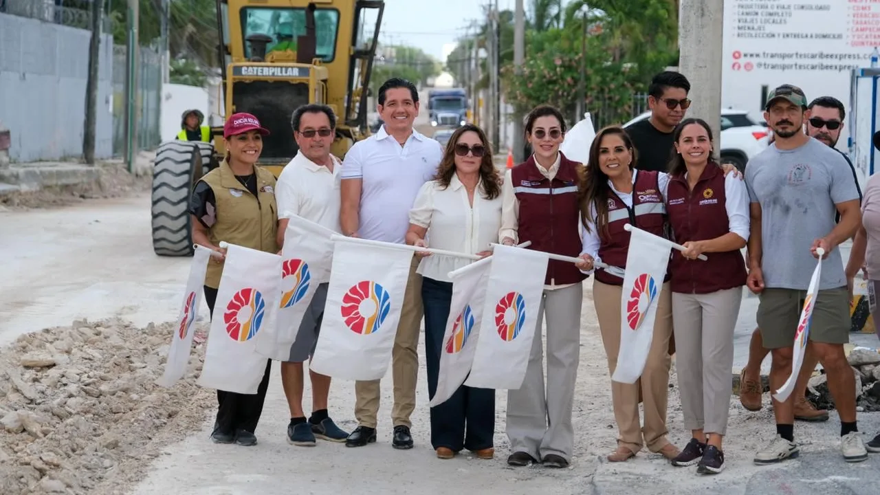 En Cancún, Mara Lezama y Ana Paty Peralta inician obra para mejorar la conectividad entre Colosio y Huayacán