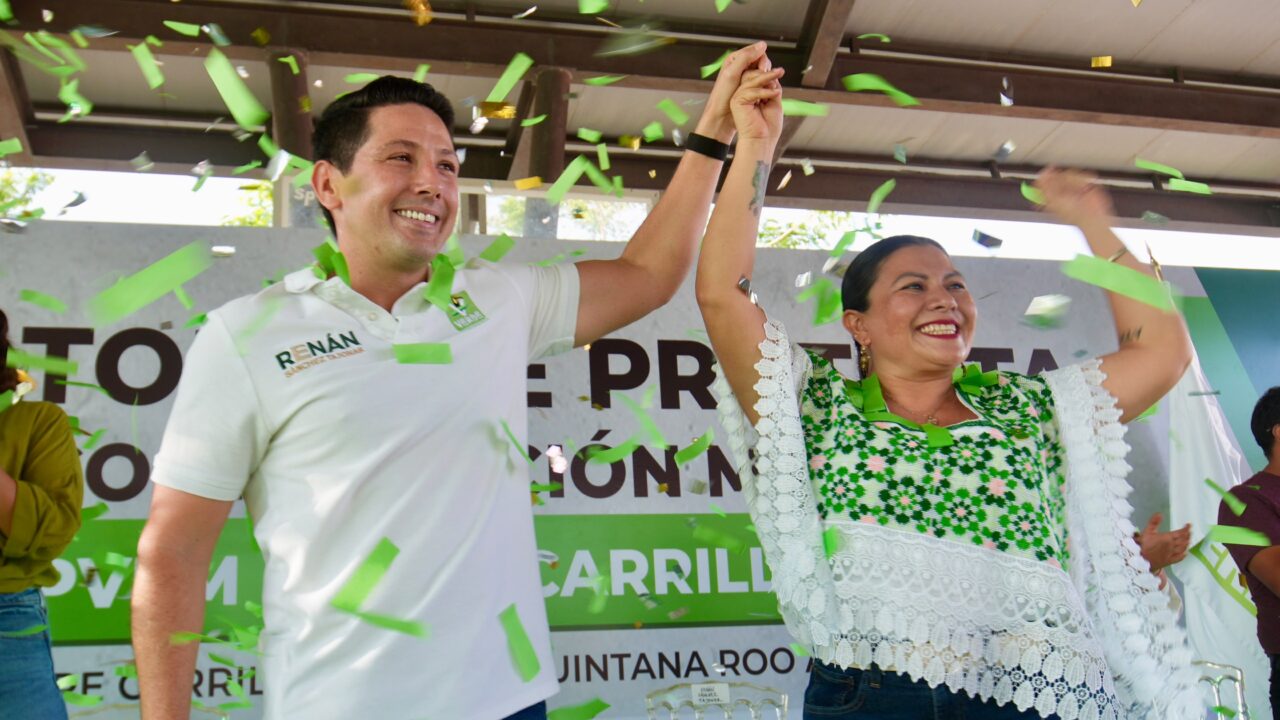 Renán Sánchez Tajonar toma protesta al nuevo Comité Municipal del Partido Verde en Felipe Carrillo Puerto