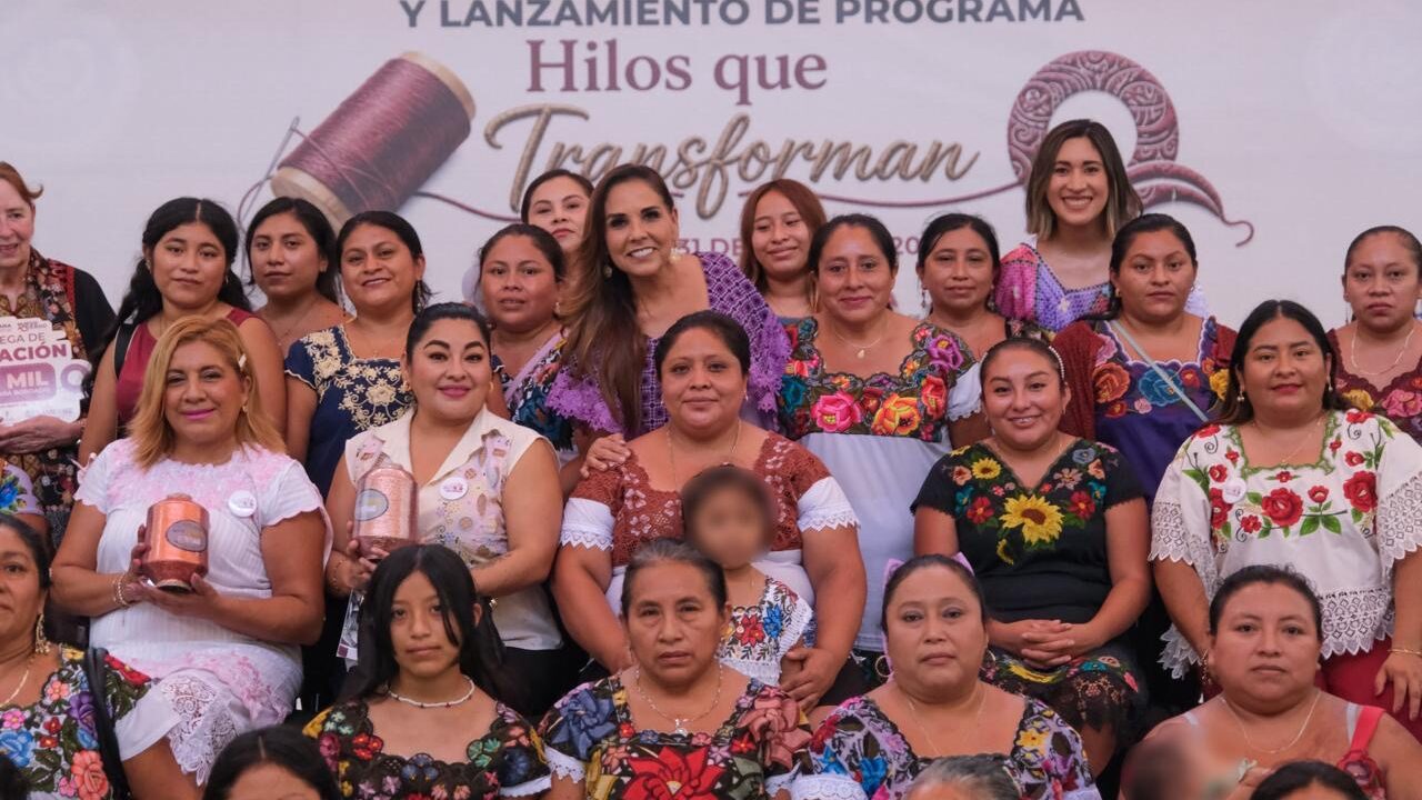 Presenta Mara Lezama el programa “Hilos que Transforman”, en beneficio de más de 10 mil mujeres bordadoras