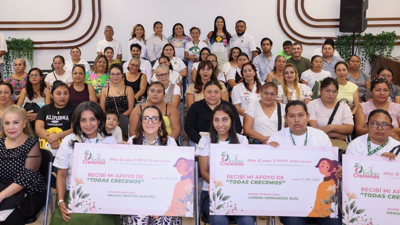 Entrega Blanca Merari apoyos del programa “Todas Crecemos” a 47 mujeres emprendedoras
