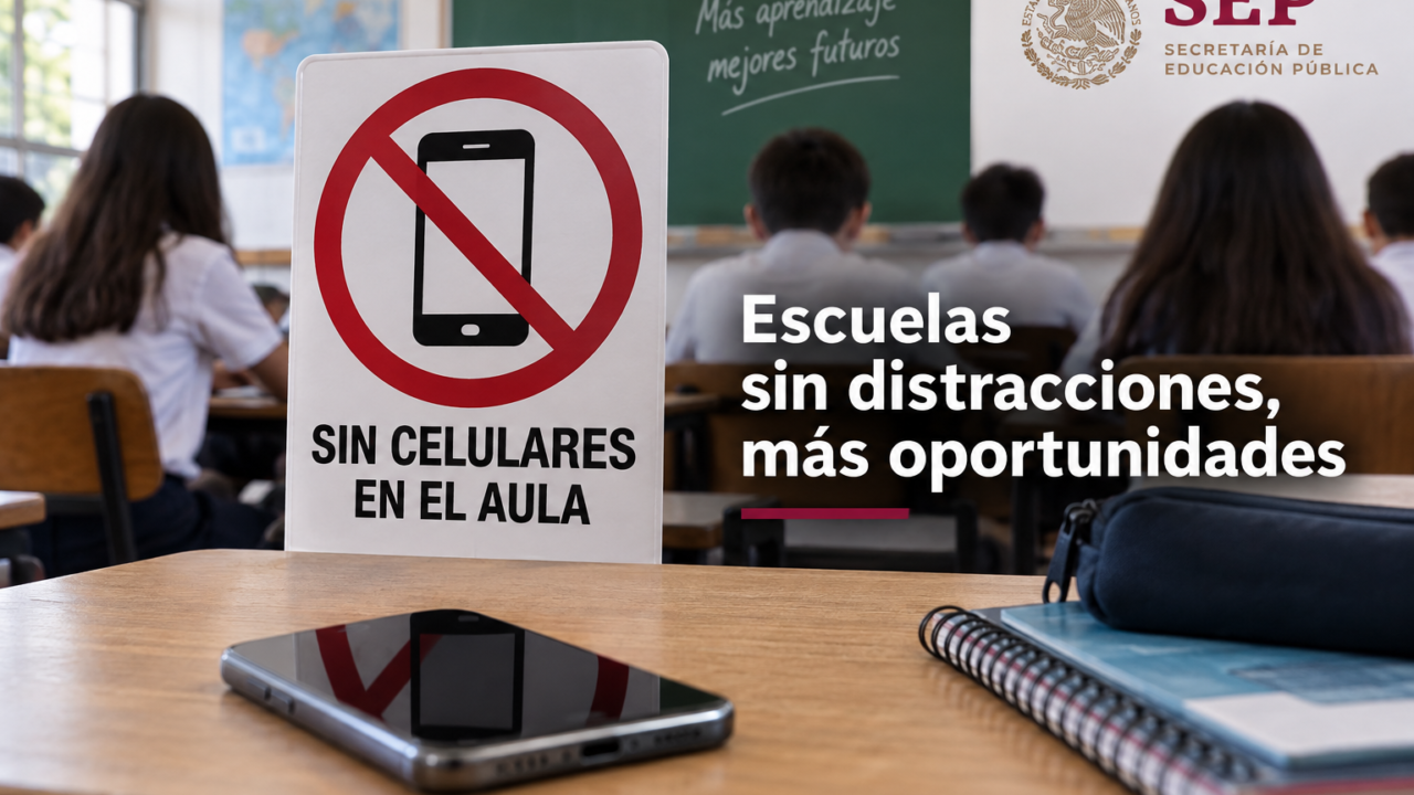 SEP restringirá el uso de celulares en primarias y secundarias a partir de octubre