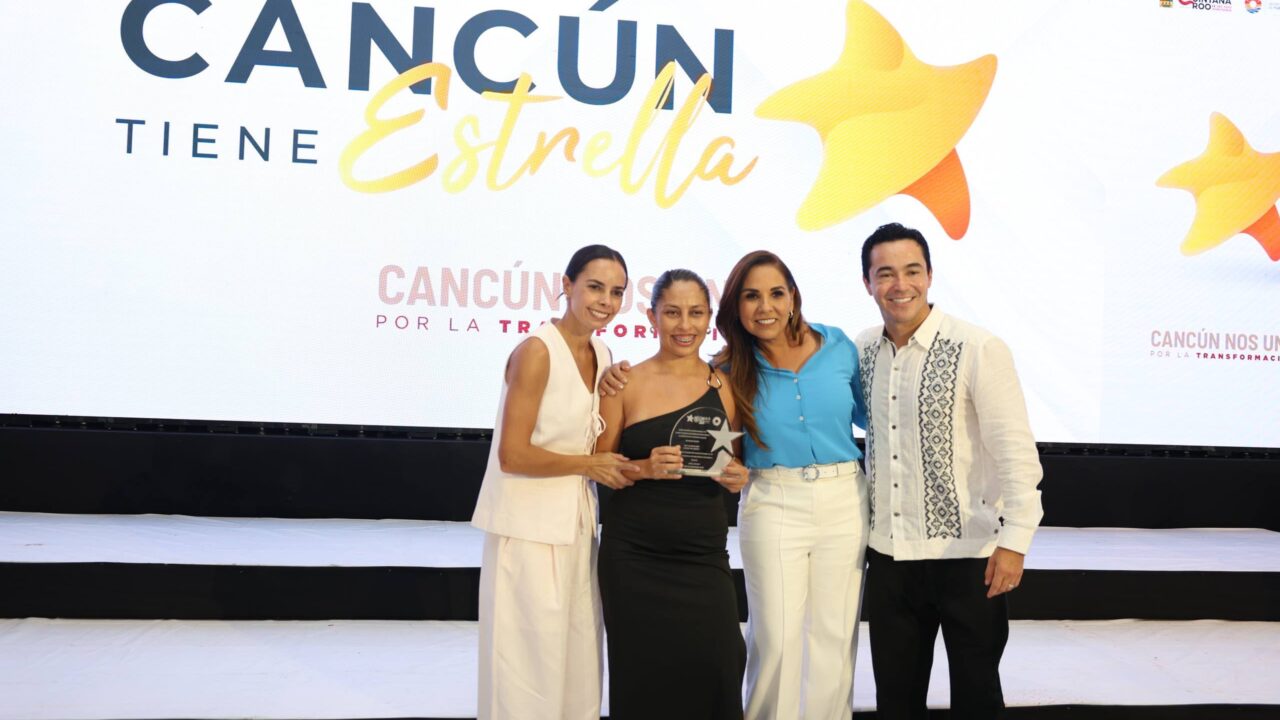 Premia Ana Paty Peralta a 47 colaboradores turísticos con el galardón “Cancún tiene estrella”