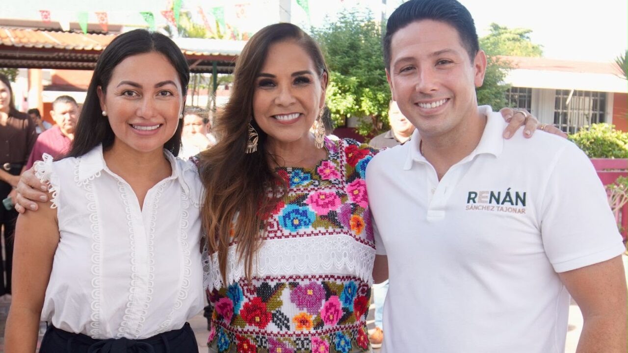 Renán Sánchez Tajonar acompaña a la gobernadora Mara Lezama en gira de trabajo por Cozumel