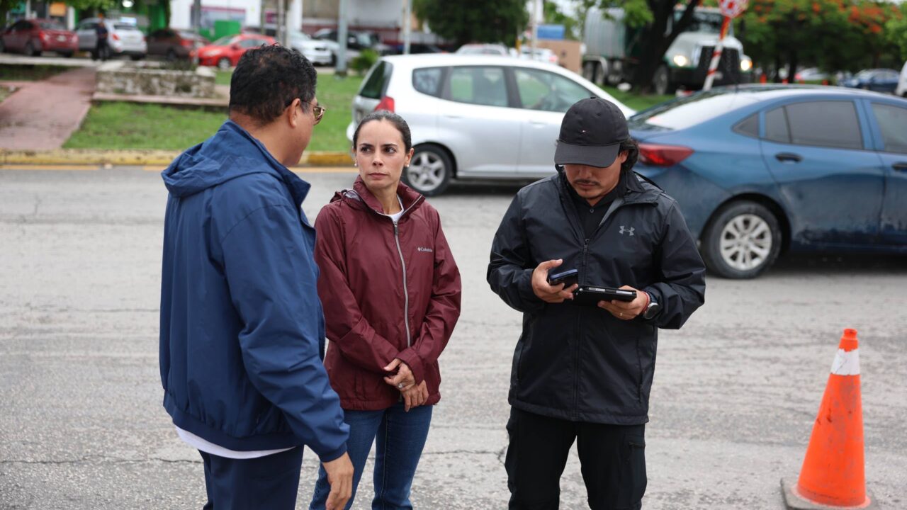 Refuerza Ana Paty Peralta operativo de atención ante lluvias en Cancún